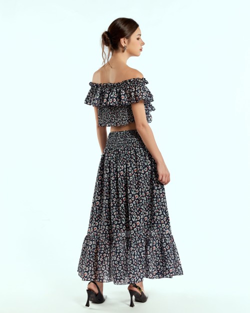 SIXDO Woven Flared Dress 2 Pieces